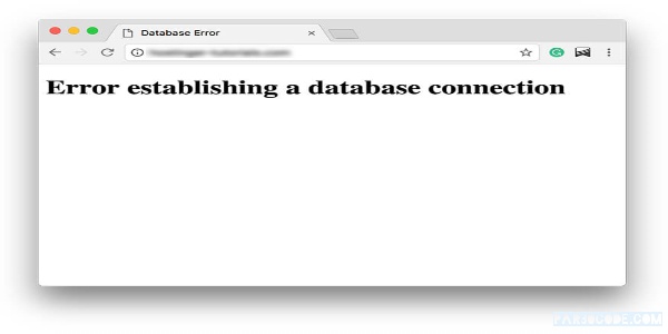 خطا در برقراری ارتباط با پایگاه‌داده در وردپرس‎ - پارسی کد
